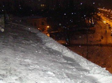 Odśnieżanie dachu
