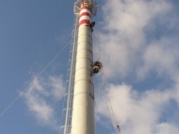 Znakowanie przeszkodowe komina, Wrocław